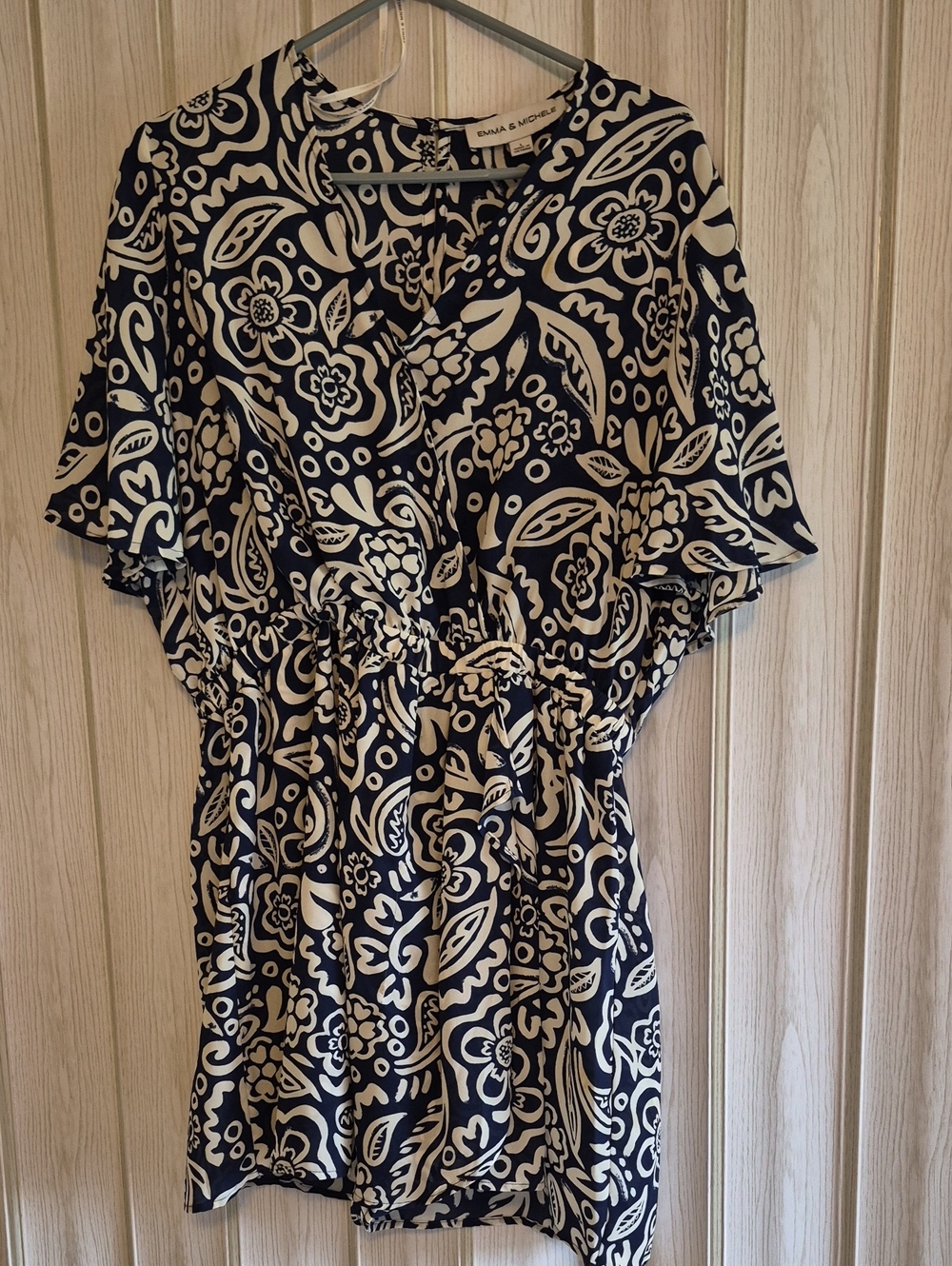 Emma & Michele Navy and White Floral Skort Dress